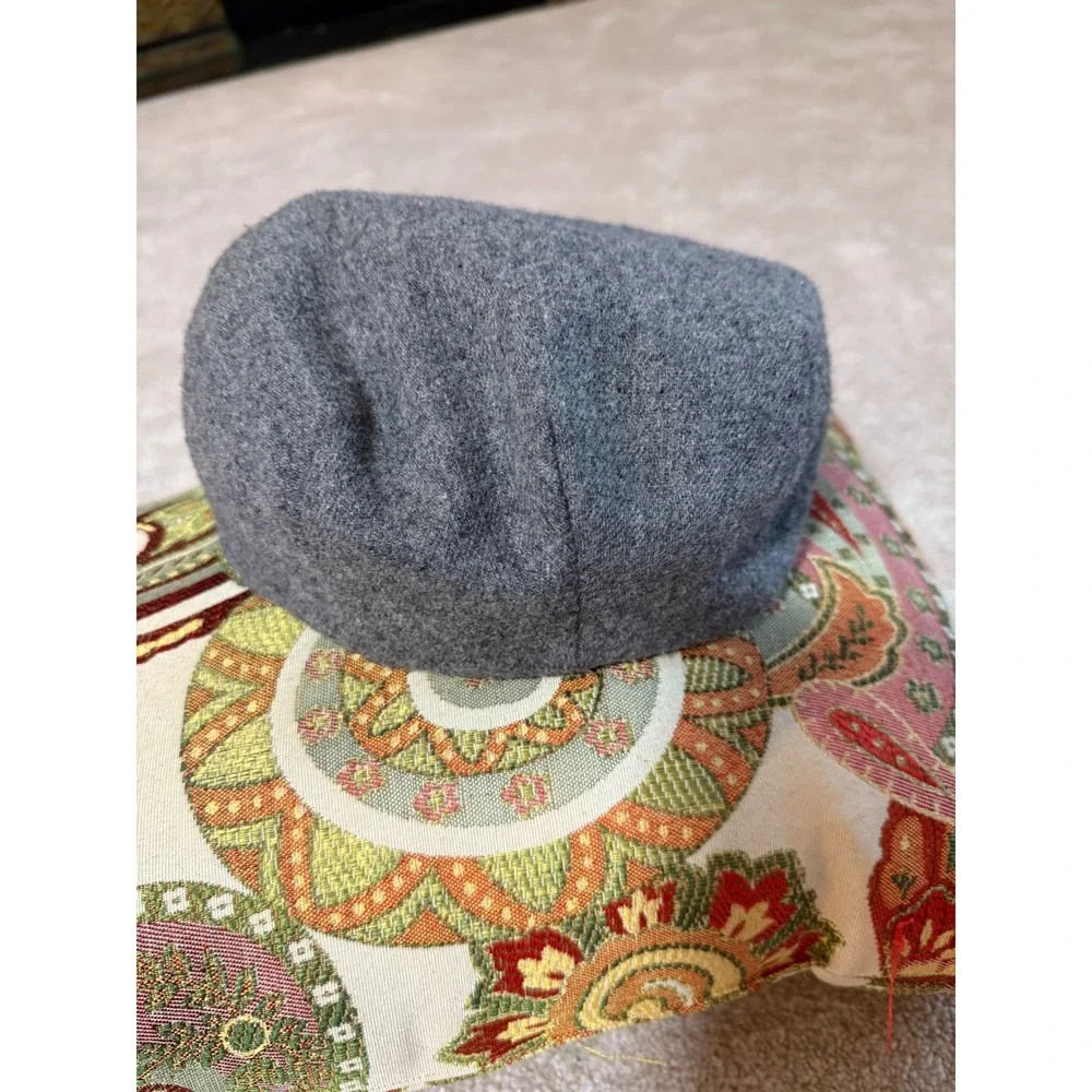 Malroy Distinctive Headwear Wool Flat Cap Ivy Newsboy Hat Gray Large Made USA‎